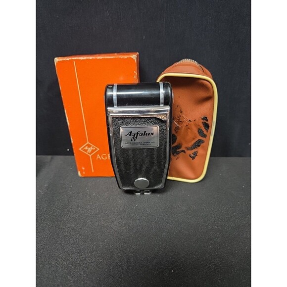 Agfa AGFALUX MIT ETUI Type 6075 Pocket Flash Gun with Bag and Retail Box B2-12 - Picture 1 of 2
